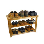 ZUN Acacia Wood Shoe Rack Bench Strong Weight Bearing Upto 200 LBS Best Ideas For Entryway Frontdoor 89611886