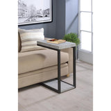 Cement and Black Snack Table B062P145587
