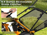 14 Inch Push Lawn Mower with Grass Catcher Bag -Orange 91718380