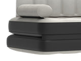 Queen Size Air Mattress with Built-in Air Pump, Black Bed Skirt and Gray Top Including Repair Kit 40224780