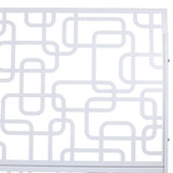 Outdoor & Indoor Privacy Metal Privacy 76" H48" W, Freestanding Decorative Privacy W465P193251