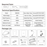 ZUN Smart Bidet Toilet Seat with Side Knob Adjustable Heated Seat with Water Temperature and Pressure T3177P286032