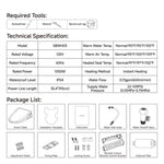 ZUN Smart Bidet Toilet Seat with Side Knob Adjustable Heated Seat with Water Temperature and Pressure 35118846