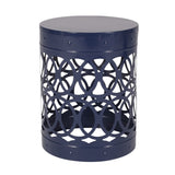 Outdoor Metal S/2 end table 73606.00NBLU