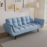 57 "blue sofa Soft two armrests throw pillow pillow comfortable fit apartment bedroom small space W1658135096