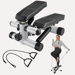 ZUN Steppers for Exercise, Stair Stepper with Resistance Bands, Mini Stepper with 330LBS Loading 85403615