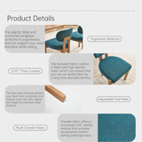 Wooden Dining Chairs Set of 2, Modern Fabric Upholstered Dining Room Chair Kitchen Chairs, Farmhouse W3244P316082