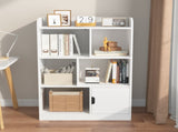 Kids Bookcase, Bookshelf with 6 Compartments, Freestanding Shelves and Cube Organizer, for Bedroom W808P171979