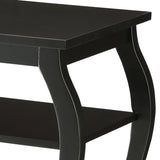 Black 2-shelf End Table B062P181375