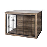 ZUN Dog Crate Furniture ,Wooden Dog Crate with Double Doors, Dog Furniture, Indoor Dog Kennel, W331P225794