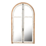 27.5" x 3" x 48" Arch Wood Wall Mirror W2078P153999