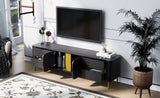 ZUN U-Can TV Stand for TVs up to 80 Inches, Modern Entertainment Center Media Console with 4 Drawers and N724P170542B