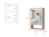 Burlington Rectangle Medicine Cabinet with Mirror Light Grey B06280282