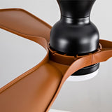 Hot sales 42 Inch Black Ceiling Fan with Lights Flush Mount Ceiling Fan with Remote Control, ABS W2991P338640