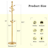 Main Stainless Steel Spray Painted Hanger, Modern Stainless Steel Coat Rack, Solid Wood W1151P276820