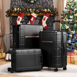 Luggage Expandable Suitcase PCABS 3 Piece Set with TSA Lock Spinner 93844175