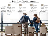 4 Piece Luggage Set Suitcase Set, ABS Hard Shell Lightweight Expandable Travel Luggage with 4 98463215
