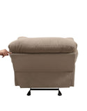 Light Brown Recliner with Pillow Top Armrest B062P215432