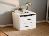(60CM) 3 in 1 Vanity Desk with Plip Top Mirror, Small Make Up Vanity Set with Visible Glass Desktop, W2641P192314