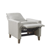 ZUN Upholstered Manual Push Back Recliner B035118606