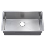 ZUN 32" L X 19" W Undermount Single Bowl 18 Gauge 304 Stainless Steel Kitchen Sink W1225P266036