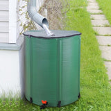 ZUN 66 Gallon Folding Rain Barrel Water Collector Green 52937167