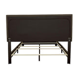 Charcoal Twin Bed with Nailhead Trim B062P153546