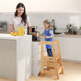 Bamboo Kids Step Stool - Frees Parents Hands Dishes), Teaches Independence 12881608