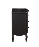 Antique Black 3-Drawer Nightstand B062P215400