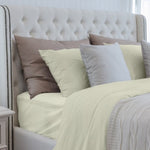 ZUN Luxuriously Soft 100% Viscose Derived from Bamboo 5-Piece Sheet Set , Oeko-TEX Certified, Split King B046126543