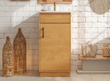 20-inch Bathroom Vanity with Ceramic Sink, Freestanding Single Vanity Set with Soft Closing Door, N710P334910P