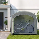 Dark Gray Bike Storage Shed Tent for 3-4 Bicycles 16118093