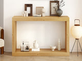 Modern Minimalist Entrance Table, Square Shaped Fashion Design, Easy to Assemble, Suitable N711P245613O