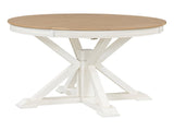 Retro Functional Extendable Dining Table with a 12" Leaf for Dining Room and Living Room 64554681
