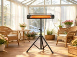 1500W Electric Standing Patio Heater IP65 Waterproof Outdoor Infrared Heater with Tripod 3 Heat 80489714