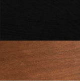 24" Side Table, Fully Assembled, Black with Bourbon Finish B108131541