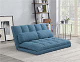 ZUN 2 Seater Contemporary Foldable Sofa Bed Trifold Foam Mattress Sleeper Chair with Tufted Seat B011P202576