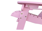 Outdoor or indoor Wood children Adirondack chair,pink 81392363