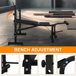 ZUN Weight Bench, Bench Press Set with Squat Rack and Bench for Home Gym Full-Body Workout 55415925