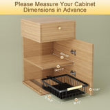 ZUN 1 pull-out cabinet storage units, metal sliding cabinet drawers, sliding drawer adhesive nano film 64856369