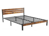 Metal Platform Bed Frame with Headboard & Footboard - No Box Spring Needed, 800LBS Sturdy Wooden 15786025