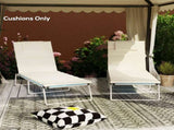 Outsunny Foldable Lounge Chair Cushion Set of 2, UPF50 230gsm Olefin and 25D High-Density Foam, W2225P485598