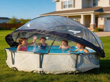 12 Foot Round Multifunctional All Weather Cover Pool Dome Enclosure for Outdoor Pools, Compatible 05357598