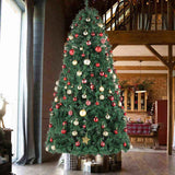 12ft Automatic Tree Structure PVC Material 7794 Tips Christmas Tree Green 82627301