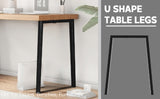 ZUN 28''H Table legs, Modern Office Desk Legs, Heavy Duty Iron and Industrial Design, DIY Metal 36697936