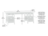 Executive Desk, Brown finish B356P494493