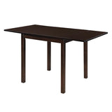 Cappuccino Dining Table with Drop Extension Leaf B062P153873