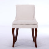 Modern Dining Set of 2,Double-layer Cushioned Chenille fabric Upholstered Accent Side Leisure W1143P207917