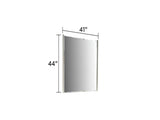 Omari Modern Style Mirror Made with Wood and Gold Accents in Beige B009P245441