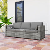 Rattan Three-Seat Sofa 93826478